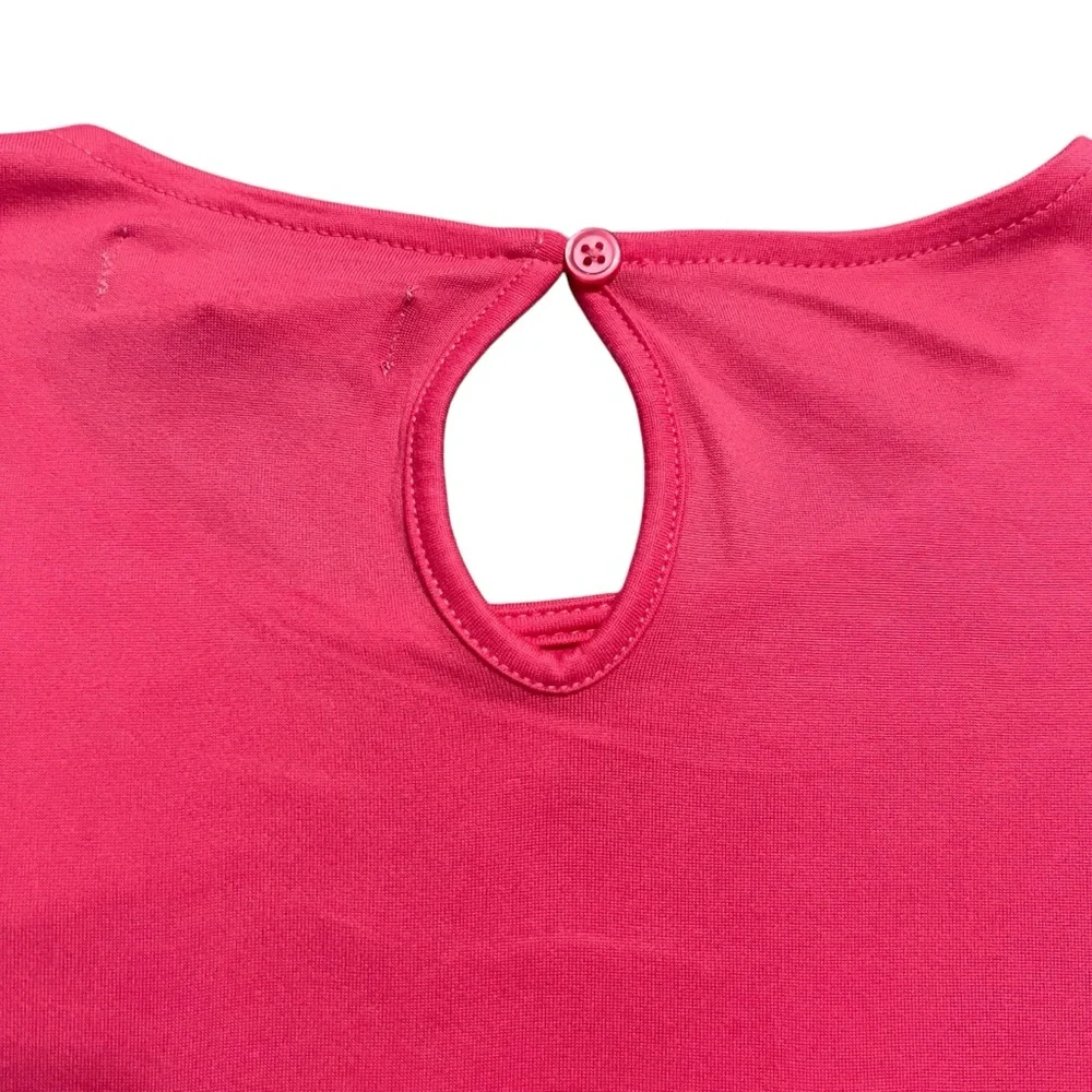 NEW BCBG Girls L (14/16) Pink Ruffle Sleeve Romper